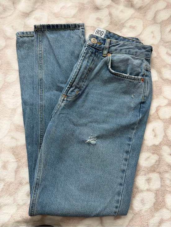 BDG Denim - BDG Light Blue Mom Jeans with Faded Wash